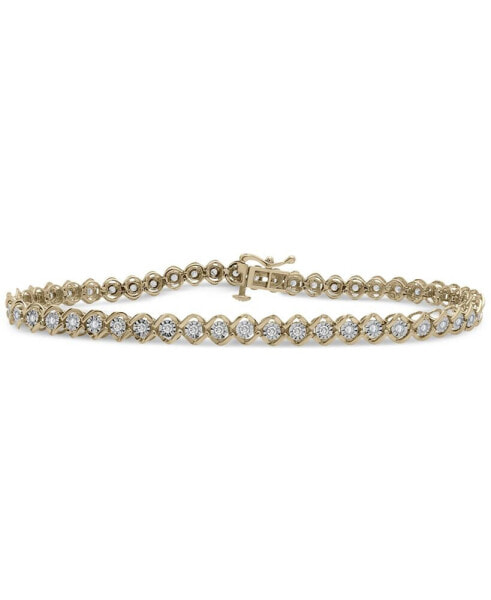 Diamond Link Tennis Bracelet (1/2 ct. t.w.) in 10k Gold, Created for Macy's