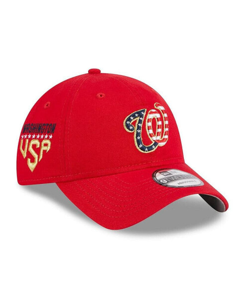 Men's Red Washington Nationals 2023 Fourth of July 9TWENTY Adjustable Hat