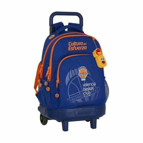 Школьный рюкзак с колесиками Compact Valencia Basket M918 Синий Оранжевый (33 x 45 x 22 cm)