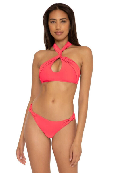 Aspen 299865 High Neck Halter Bikini Top Swimwear Grapefruit Size S