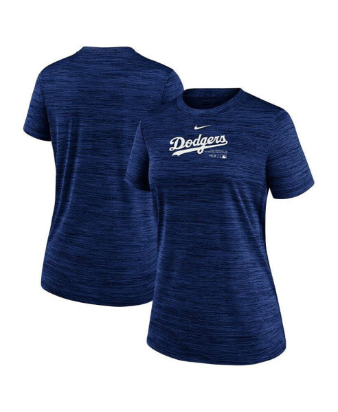 Women's Royal Los Angeles Dodgers Authentic Collection Velocity Performance T-shirt