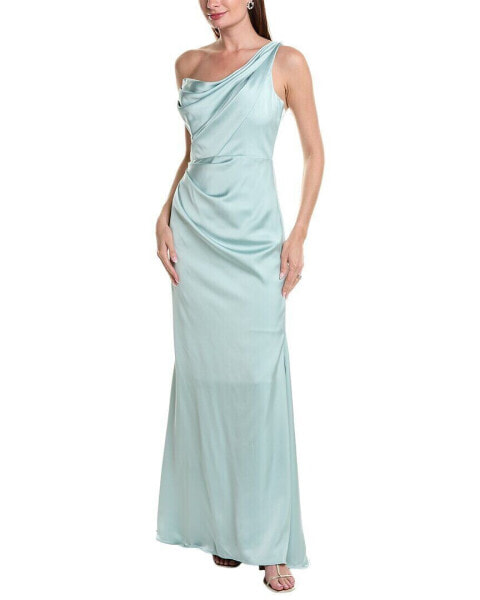 Rene Ruiz One-Shoulder Gown Women's