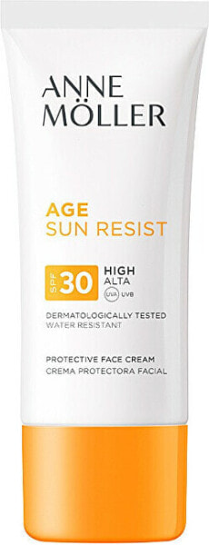 Sunscreen cream against dark spots and skin aging SPF 30 Age Sun Resist ( Protective Face Cream) 50 ml