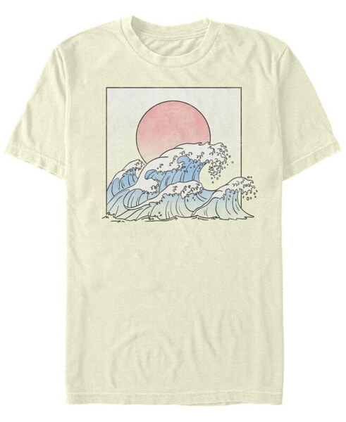 Men's Beach Waves Short Sleeves T-shirt
