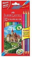 Faber-Castell Kredki 12 kolorĂłw + 3 kredki z temperĂłwkÄ… Zamek 120112+3IT