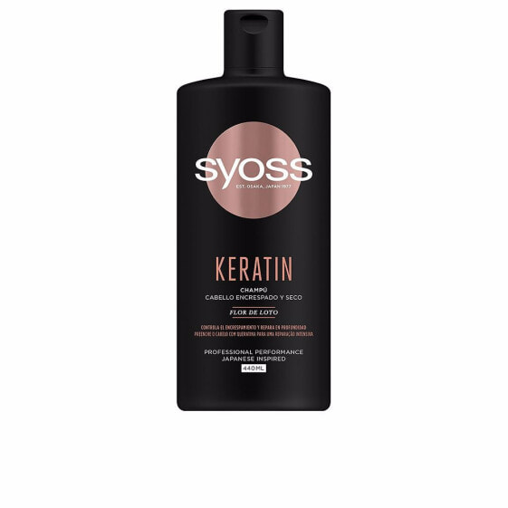 KERATIN champú cabello encrespado y seco 440 ml