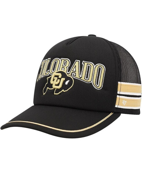 Men's Black Colorado Buffaloes Sideband Trucker Adjustable Hat