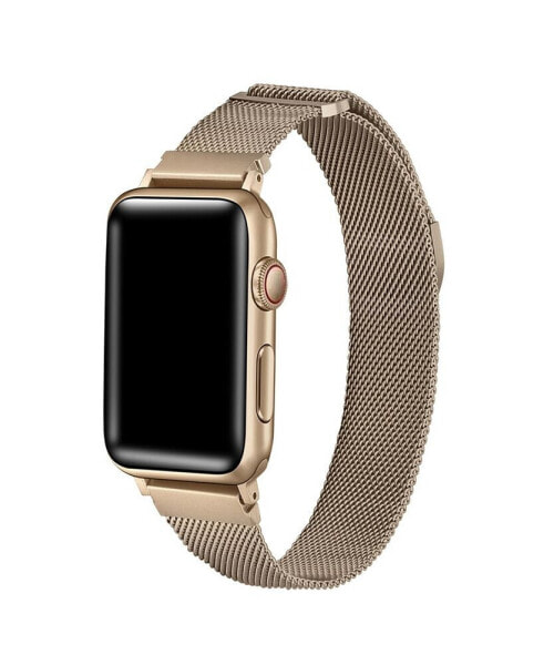 Unisex Skinny Infinity Stainless Steel Mesh Band for Apple Watch Size- 42mm, 44mm, 45mm, 49mm