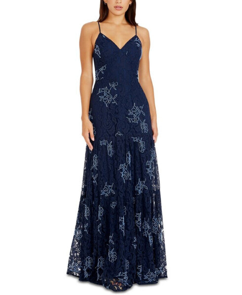 Women's Tess Embellished Lace Gown