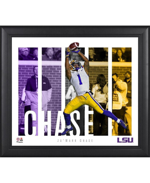 Ja'Marr Chase LSU Tigers Framed 15" x 17" Player Panel Collage