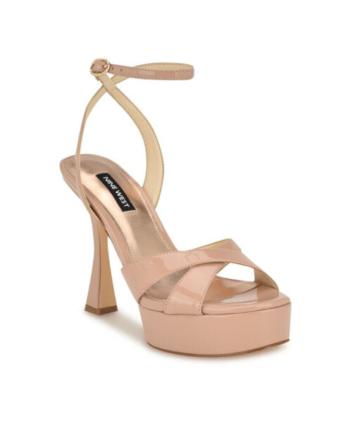 Women's Jessie Round Toe Tapered Heel Dress Sandals