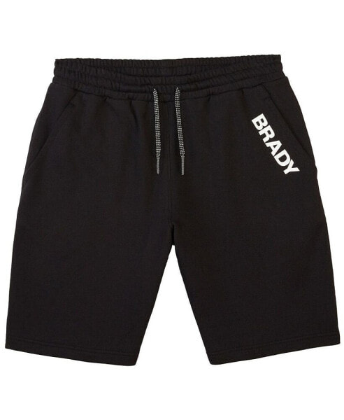 Men's Black Wordmark Fleece Shorts