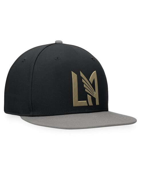 Men's Black, Gray LAFC Downtown Snapback Hat