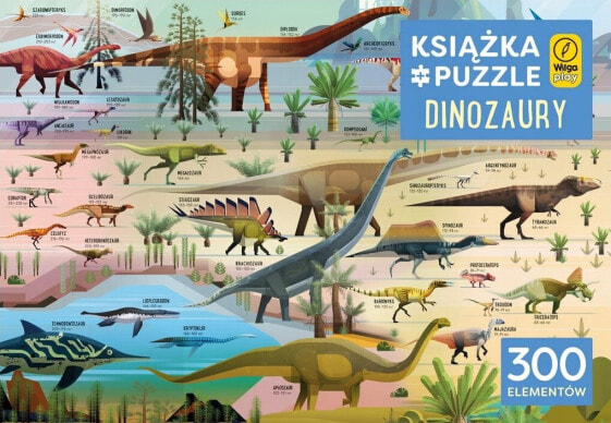 Foksal Książka i puzzle II. Dinozaury