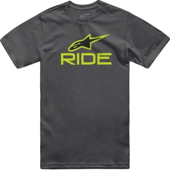 Alpinestars T-shirt ALPINESTARS RIDE 4.0 CSF TEE, Charcoal/Lime/Black Rozmiar: L