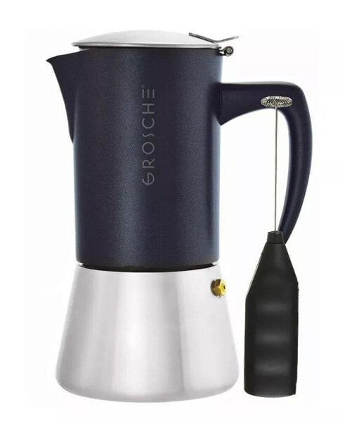 Milano Steel Cafe Bliss: Moka Pot Frother Duo