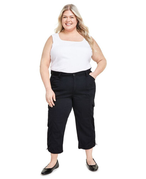 Plus Cargo Capri Pants, Created for Macy's