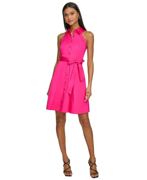 Women's Tie-Waist Shirtdress