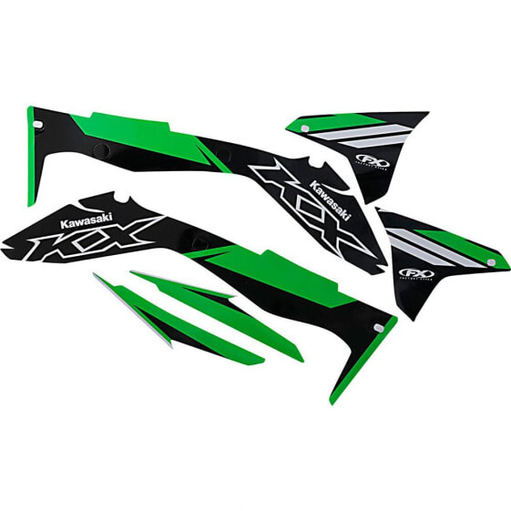 FACTORY EFFEX Evo17 Kawasaki KX 450F 16-18 Graphic Kit