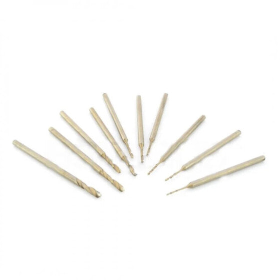 Set of miniature drill bits 10pcs. - from 0,6 to 2,3mm