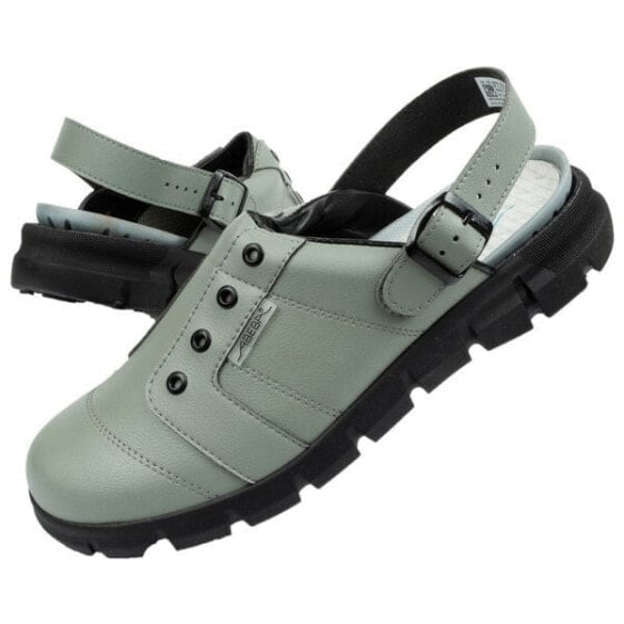 Pantofi de papuci de baie pantofi medicali Abeba din piele [7365]