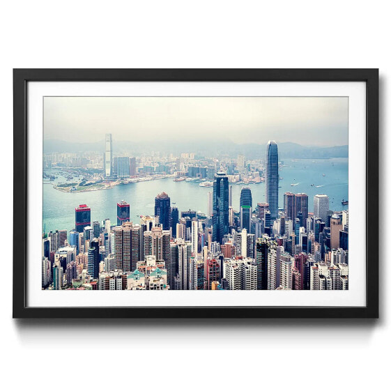 Gerahmtes Bild Hong Kong Skyline