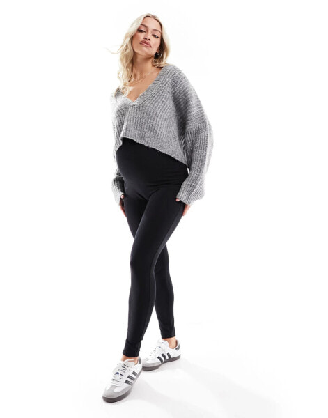 Mamalicious maternity leggings in black