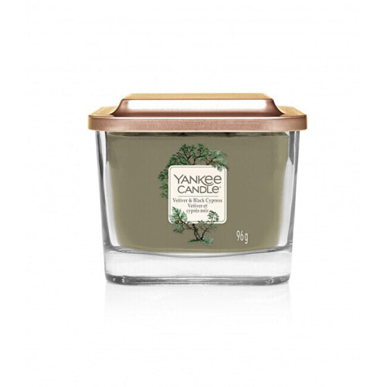 Aromatic candle small square Vetiver & Black Cypress 96 g