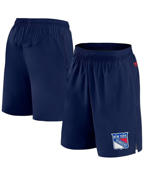 Men's Navy New York Rangers Authentic Pro Tech Shorts