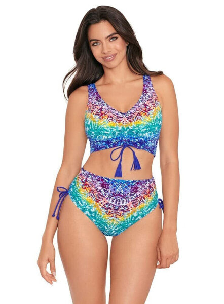 Skinny Dippers Women's Alice Bikini Top Swimwear Rainbow Size X-Large