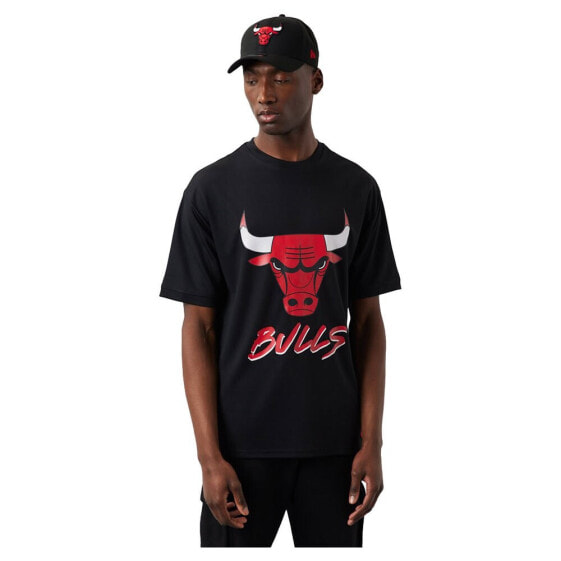 NEW ERA Chicago Bulls NBA Script Mesh short sleeve T-shirt