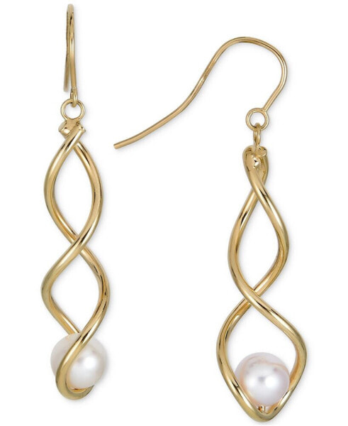 Серьги Macy's Cultured Pearls Twisted