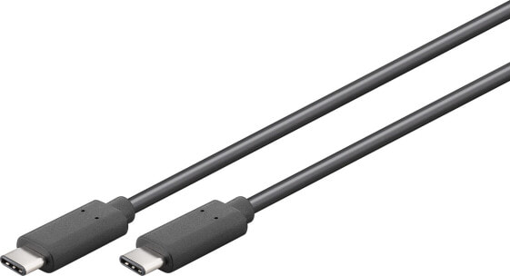 Wentronic Goobay 67976, 1 m, USB C, USB C, USB 2.0, Male/Male, Grey