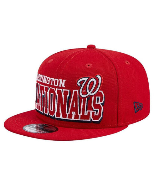 Men's Red Washington Nationals Game Day Bold 9FIFTY Snapback Hat