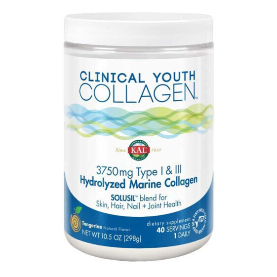 KAL Clinical Youth Collagen Type I and III 298gr Osteo-Articular Support Tangerine