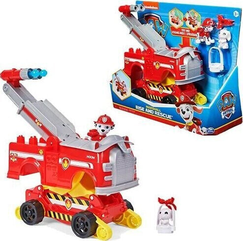 Spin Master Spin Master Paw Patrol Marshalls Rise and Rescue Convertible Toy Car Toy Vehicle (Red/White, Includes Action Figures and Accessories) 6063638