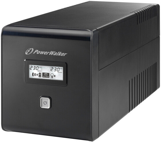 Источник бесперебойного питания BlueWalker VI 1000 LCD - 1 kVA - 600 W - 160 V - 290 V - 50/60 Hz - 220 V