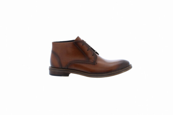 Zanzara Walter ZZ1465B Mens Brown Leather Lace Up Chukkas Boots
