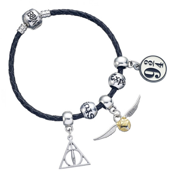 HARRY POTTER Leather Bracelet With 5 Charms