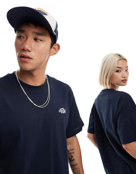 Dickies short sleeve summerdale t-shirt in dark navy- exclusive to asos