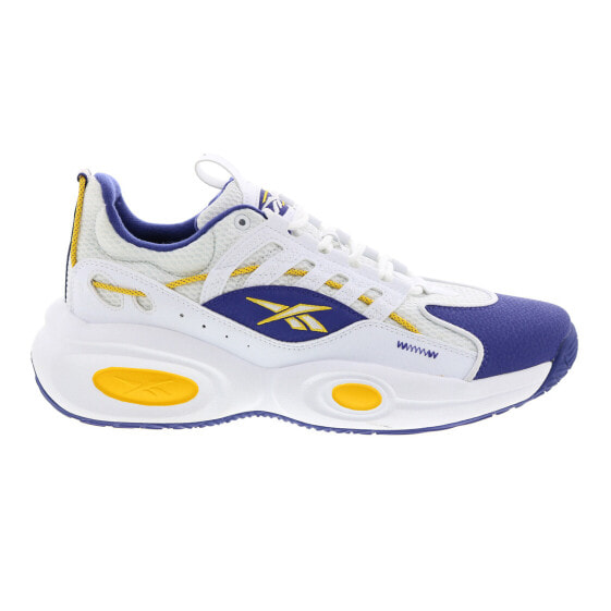 Кроссовки Reebok Solution Mid Ftwr White Bol Purple Alw Yellow Men's Athletic Basketball Shoes