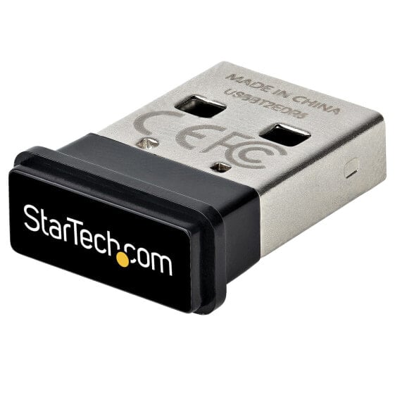 Беспроводной адаптер Bluetooth USB 2 Мбит/с StarTech.com USBA-BLUETOOTH-V5-C2 черный - серебристый.