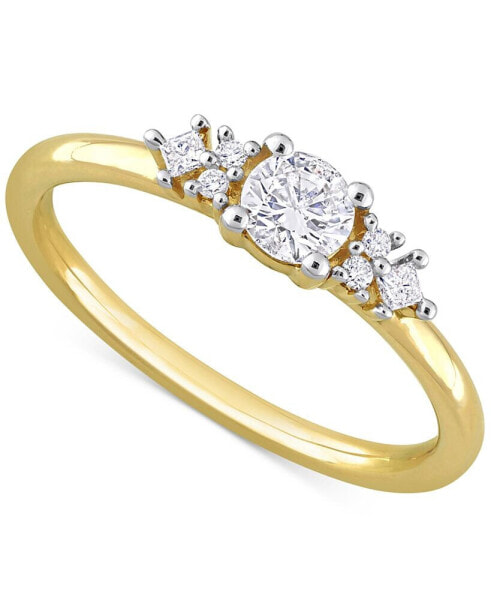 Кольцо Macy's Diamond 14k Gold 3/8 ct.