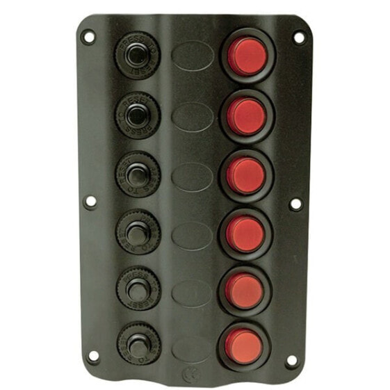 Автоматический выключатель Seachoice Панель кнопок с LED-подсветкой на 6 групп