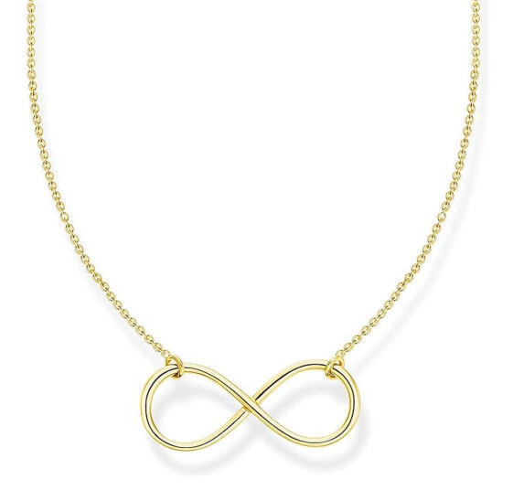 THOMAS SABO Damen Halskette mit Anhänger Charming Infinity gold KE2139-413-39-L45