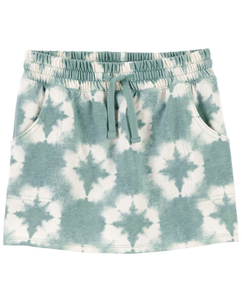 Kid Tie-Dye Cotton Jersey Skort 6-6X