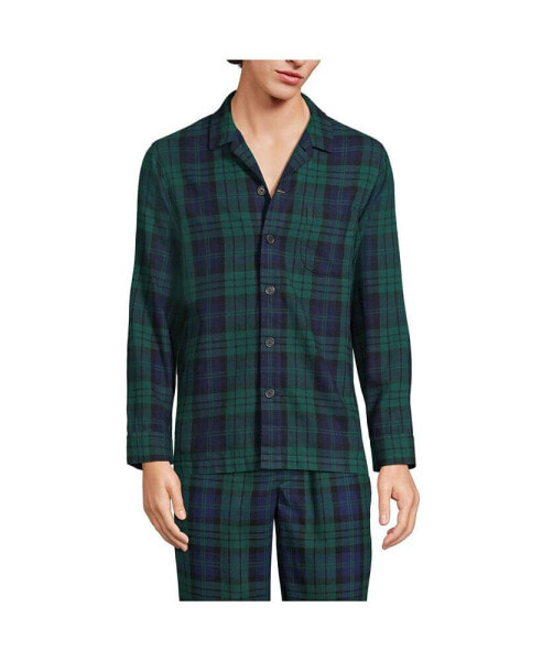 Men's Classic Fit Flannel Pajama Shirt