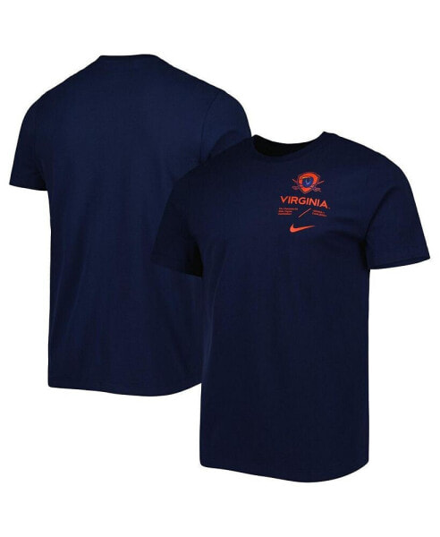 Men's Navy Virginia Cavaliers Team Practice Performance T-shirt