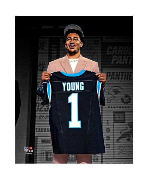 Фотография Ночь драфта 20" x 24" Брайс Янг, б/п, Carolina Panthers, Fanatics Authentic.