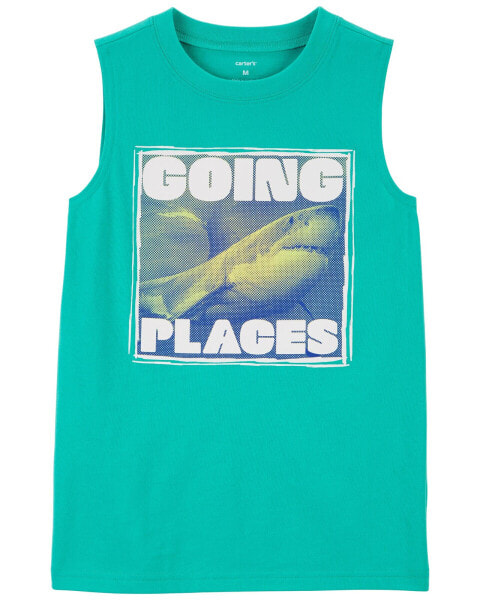 Kid Shark Graphic Tank M